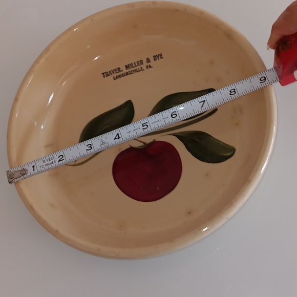 Traver Miller & Dye Baking Dish Even Bake Ware  Vintage Cherry Pattern - Picture 8 of 9